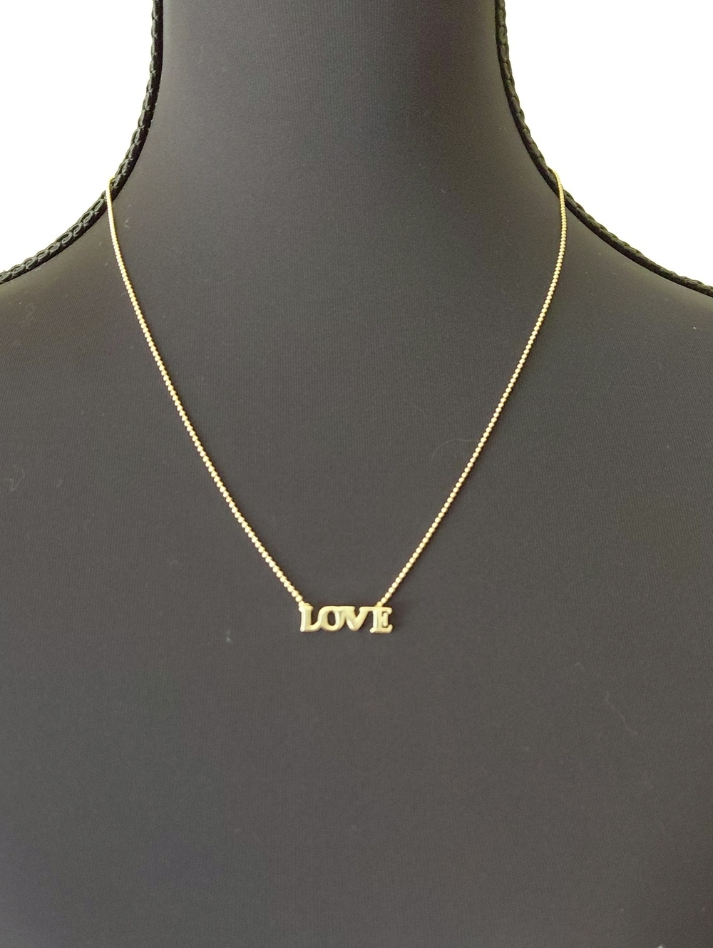 Gold 'LOVE' Pendant Necklace - Elegant Women’s Jewelry